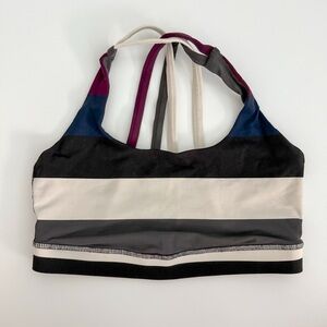 Lululemon Womens Striped Women's Sports Bra Size 6